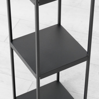 Regal-Set aus Metall schwarz Dachform 2 Stück 109-146 cm von Boltze - moderne Dekoration Sepreis