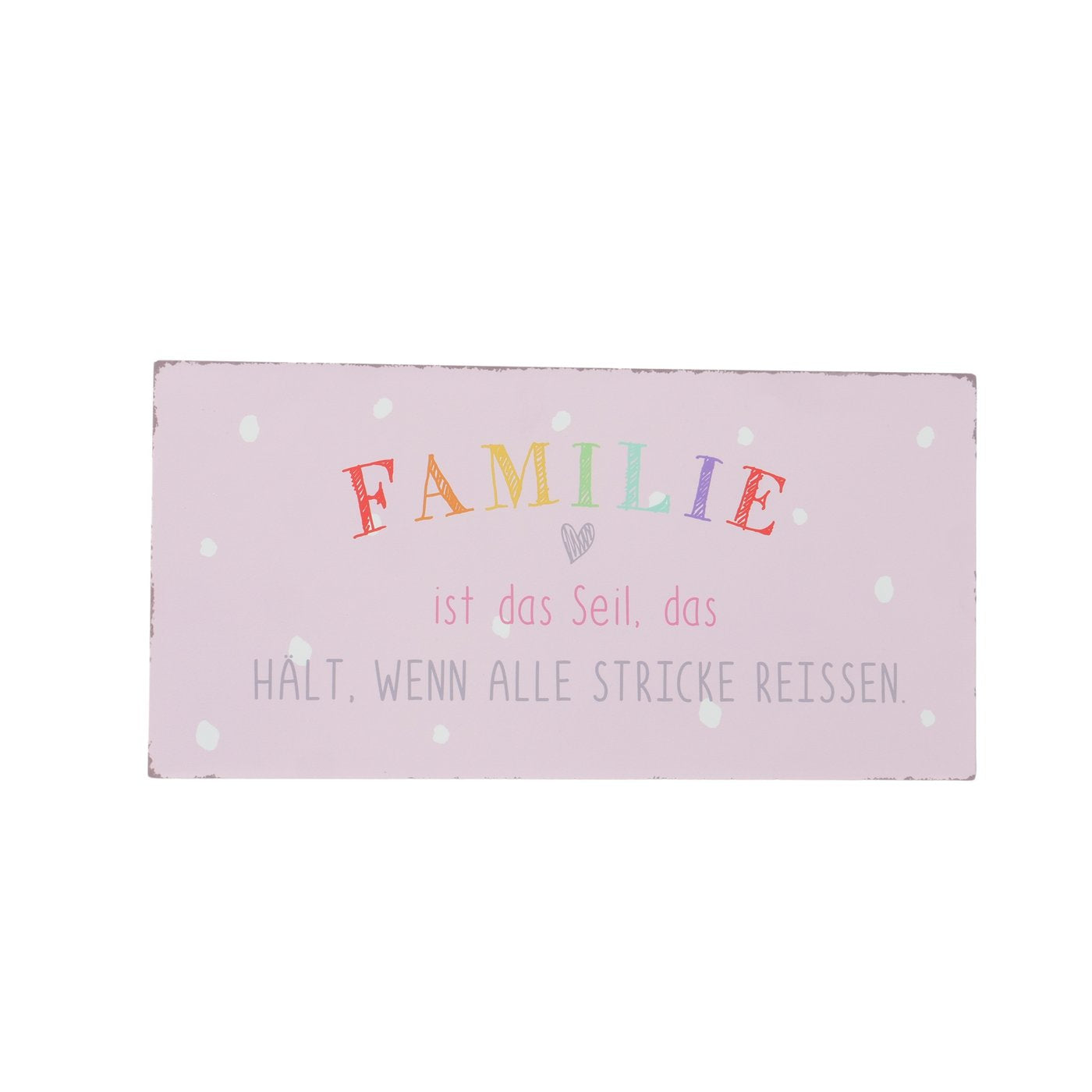 Bedruckte Schilder aus Metall "Familie" in drei Varianten von Boltze - Familie Geschenk