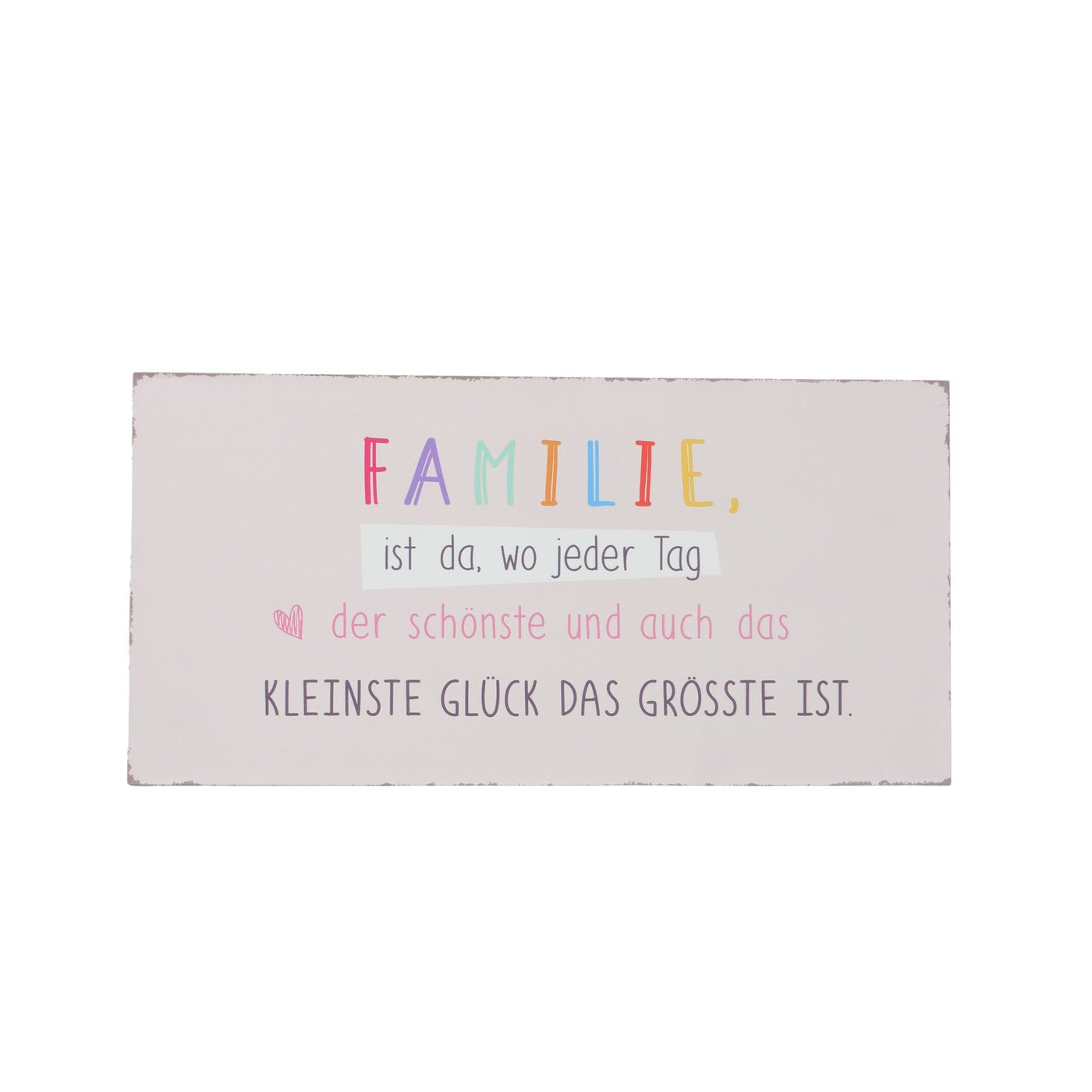 Bedruckte Schilder aus Metall "Familie" in drei Varianten von Boltze - Familie Geschenk