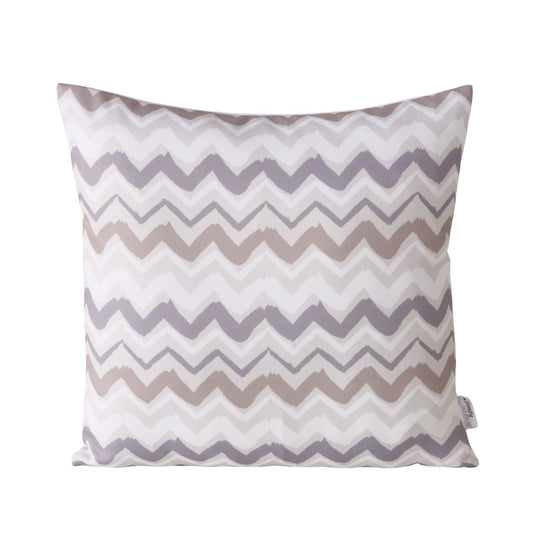 Kissen 45x45 cm mit Zickzackmuster beige/grau von Boltze Modernes Kissen