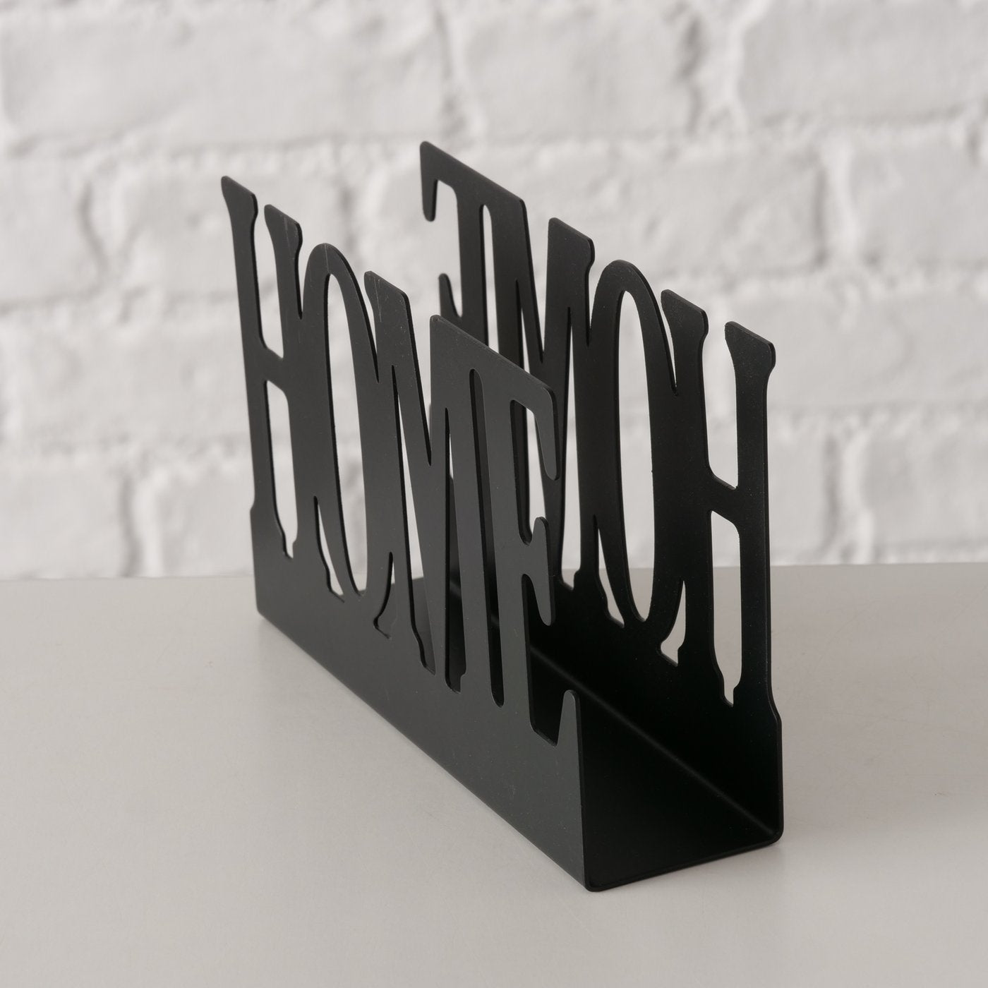 Serviettenhalter aus Metall "Home" von Boltze - Zuhause Deko