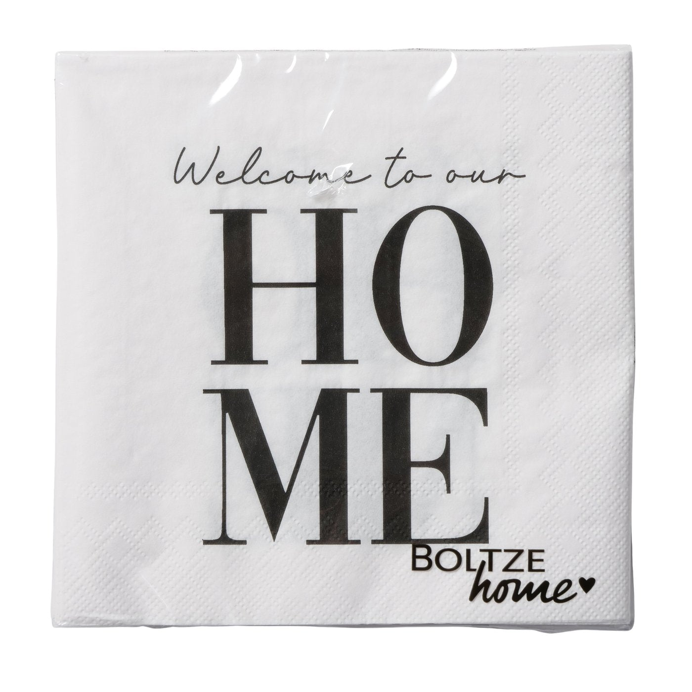 Servietten 16,5x16,5 cm "Welcome to our home" von Boltze - Zuhause Home