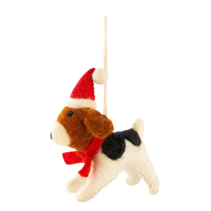 3er Set Baumschmuck Dalmatiner „Pongo“ von Gilde – Filz Christbaumschmuck Hund