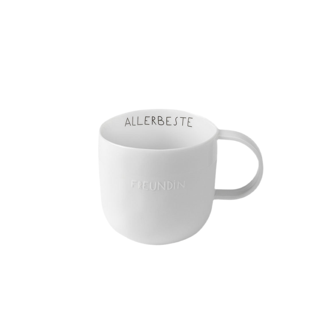 Tasse aus Porzellan " Allerbeste Freundin " von räder design Freundschaft