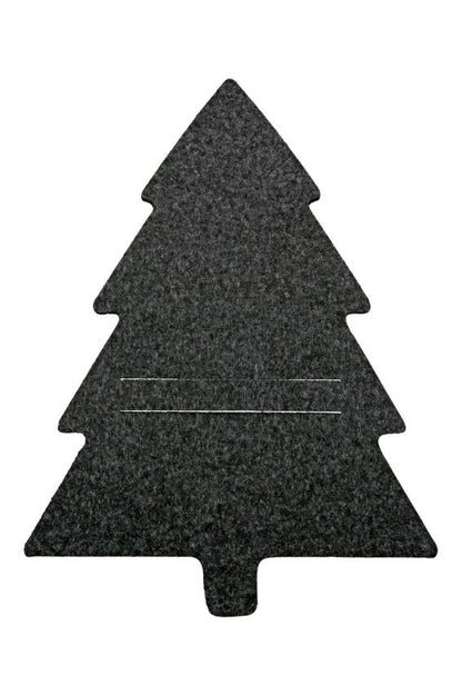 Bestecktaschen Tannenbaum Grau aus Filz von Gilde – 1x Weihnachts-Tischdeko