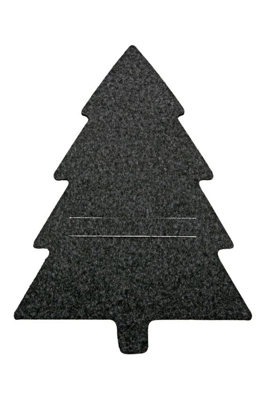 Bestecktaschen Tannenbaum Grau aus Filz von Gilde – 1x Weihnachts-Tischdeko