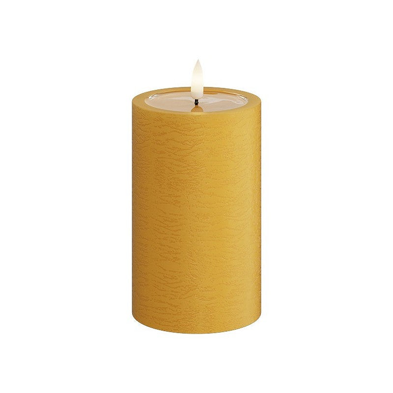 LED Stumpenkerze 10 cm curry von Deluxe / Unique Homeart Candle / Kerzen