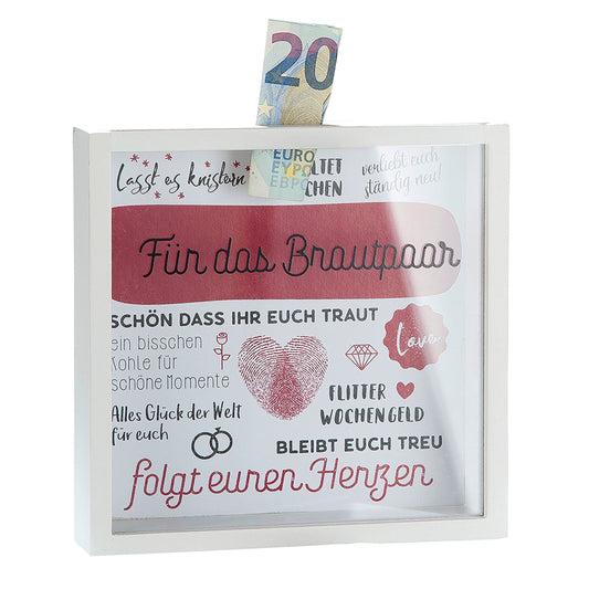 Spardose quadratisch Für das Brautpaar von Gilde - Hochzeit Geschenkidee