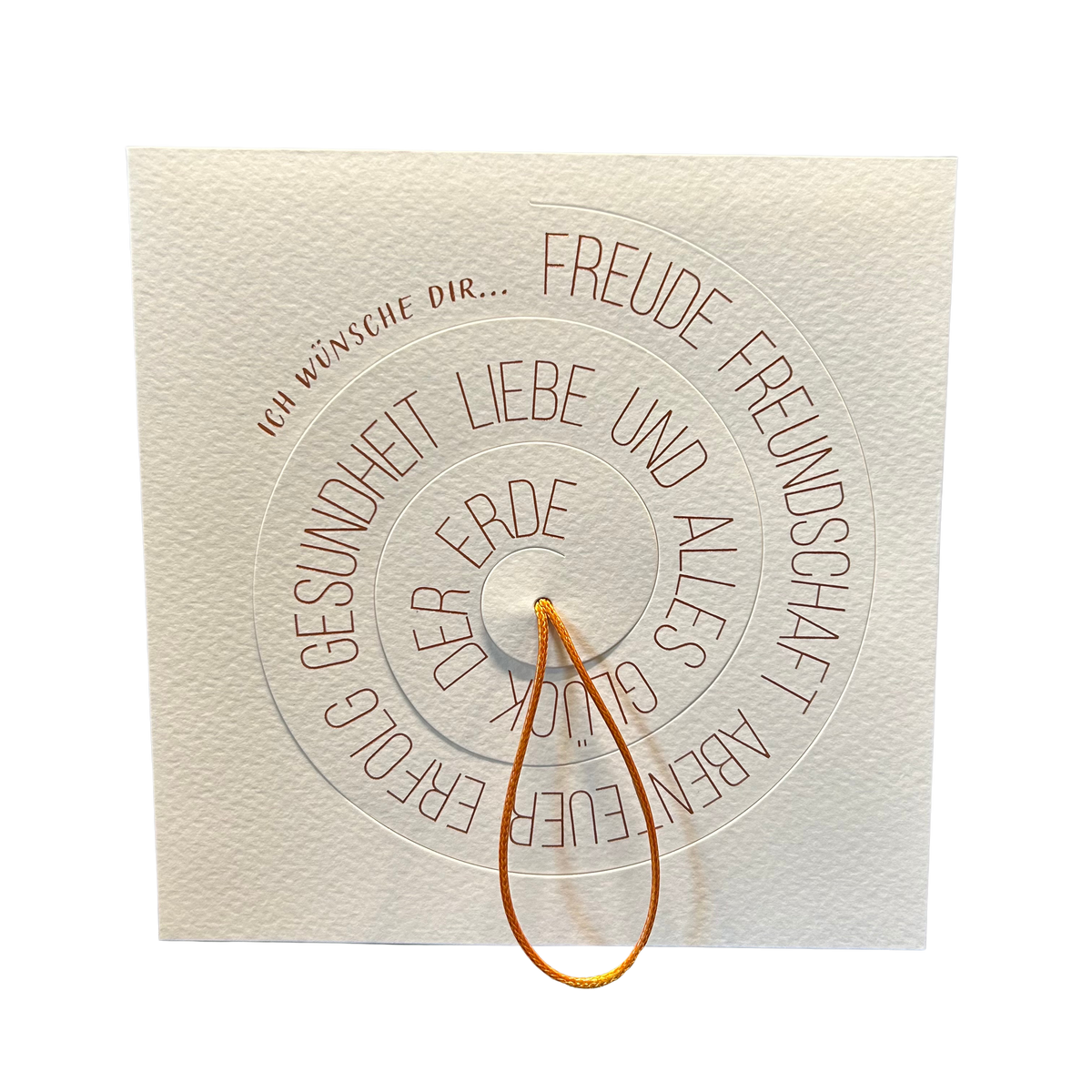 Karte mit Konfetti „Ich wünsche dir…“ mit Umschlag von räder design