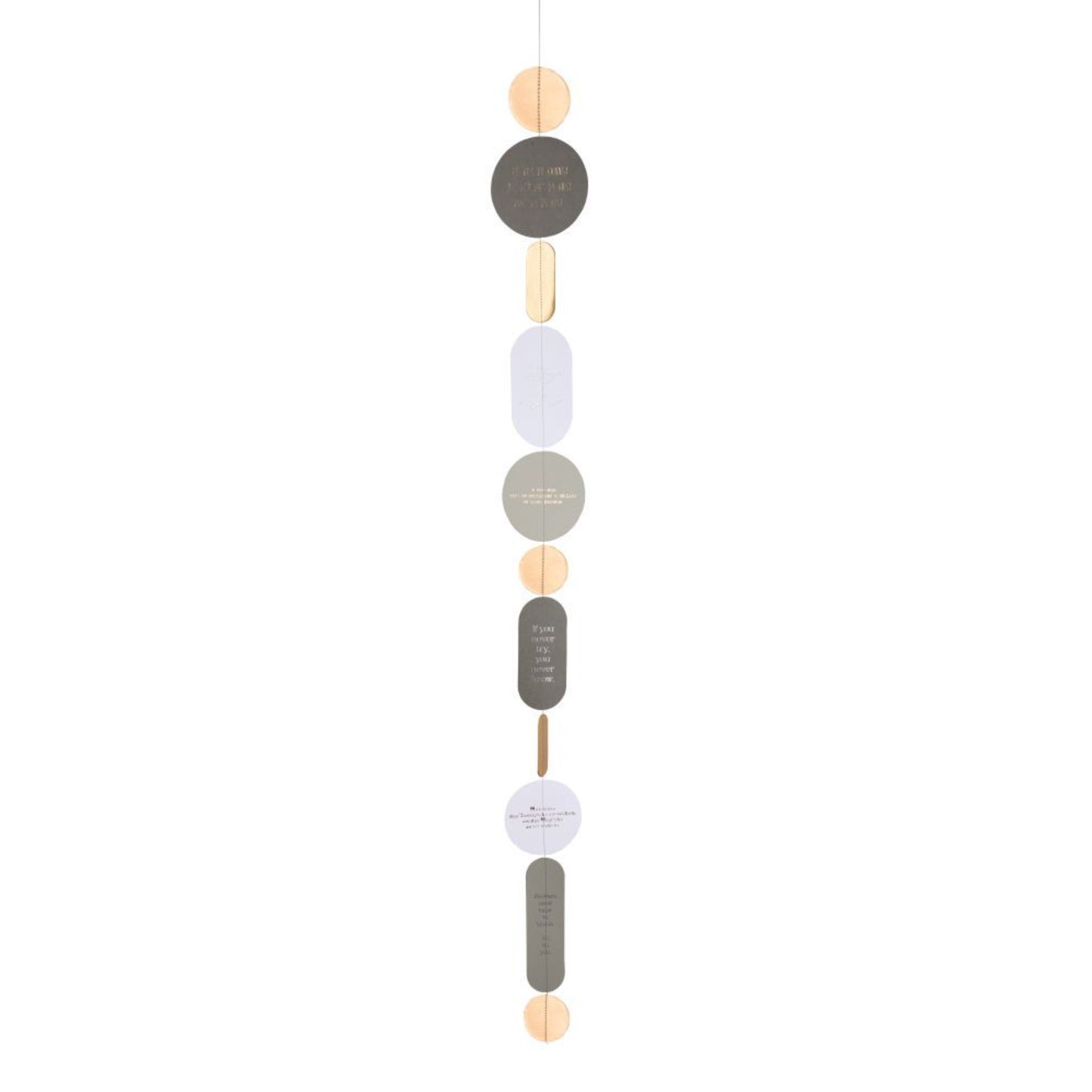 räder design Poesiekette in 100cm länge Papierkette Girlande