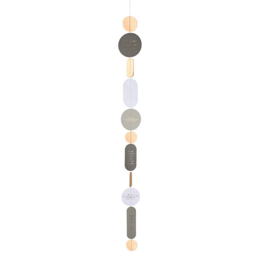räder design Poesiekette in 100cm länge Papierkette Girlande