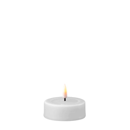 LED Jumbo Teelichter 2 Stück Weiß von Deluxe / Unique Homeart Candle / Kerzen