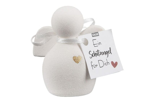 Engel Figur „Heart“ von Gilde – Kleine Keramikfigur mit Herzmotiv