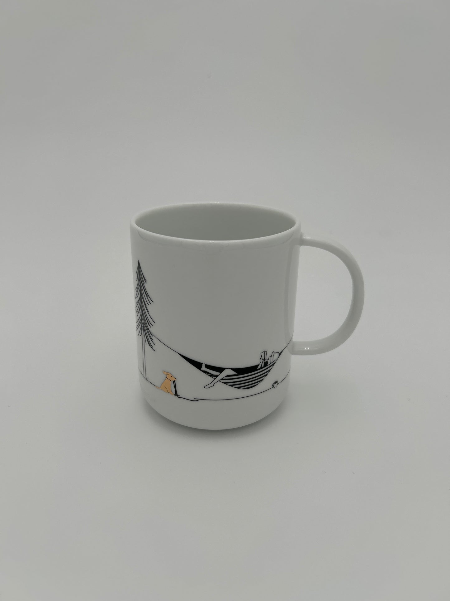 Hobby Geschenktasse Camping - Freizeittasse für Campingfreunde Neuheit von räder design D.8cm H.10cm