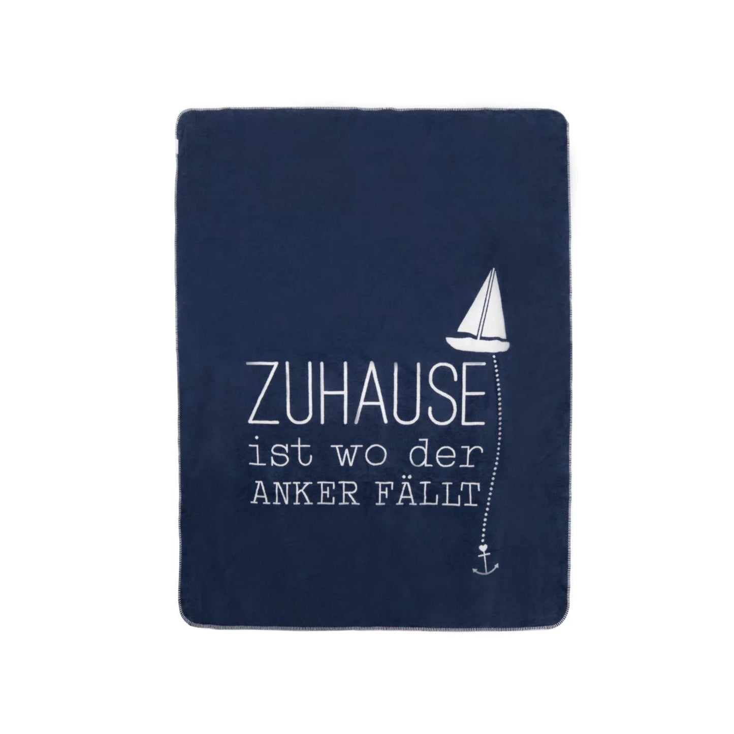 Meeresrauschen Decke Maritim von räder design 150x200cm, 65%BW/35%Acryl Kuscheldecke