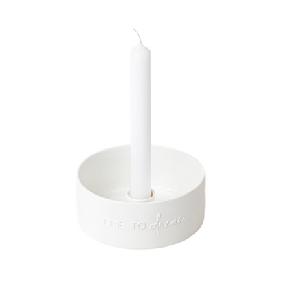 Porcelain wreath (small) for a 1 candle " Time to dream " by räder design