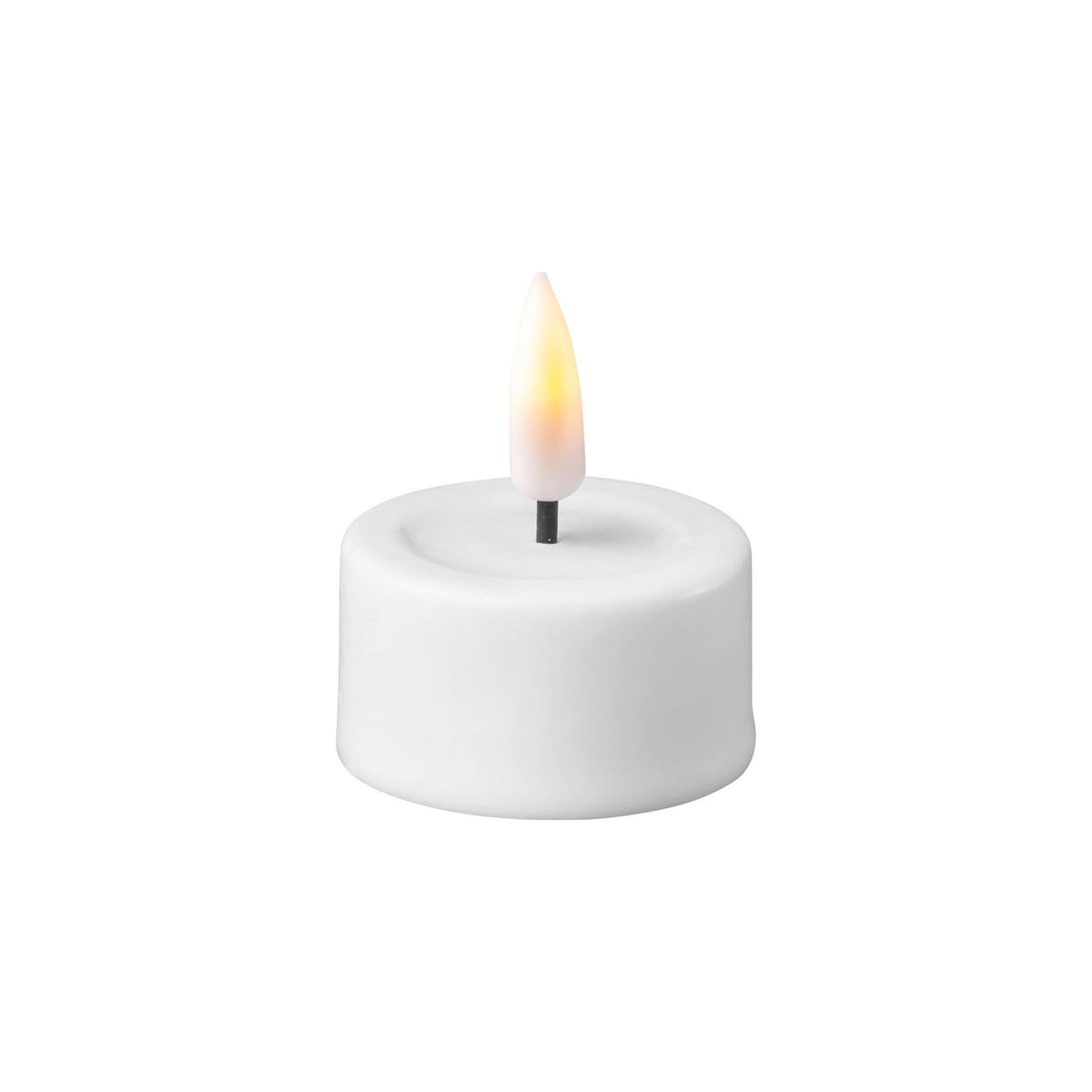 LED Teelichter hoch 2 Stück weiß von Deluxe / Unique Homeart Candle – Enni´s Shop
