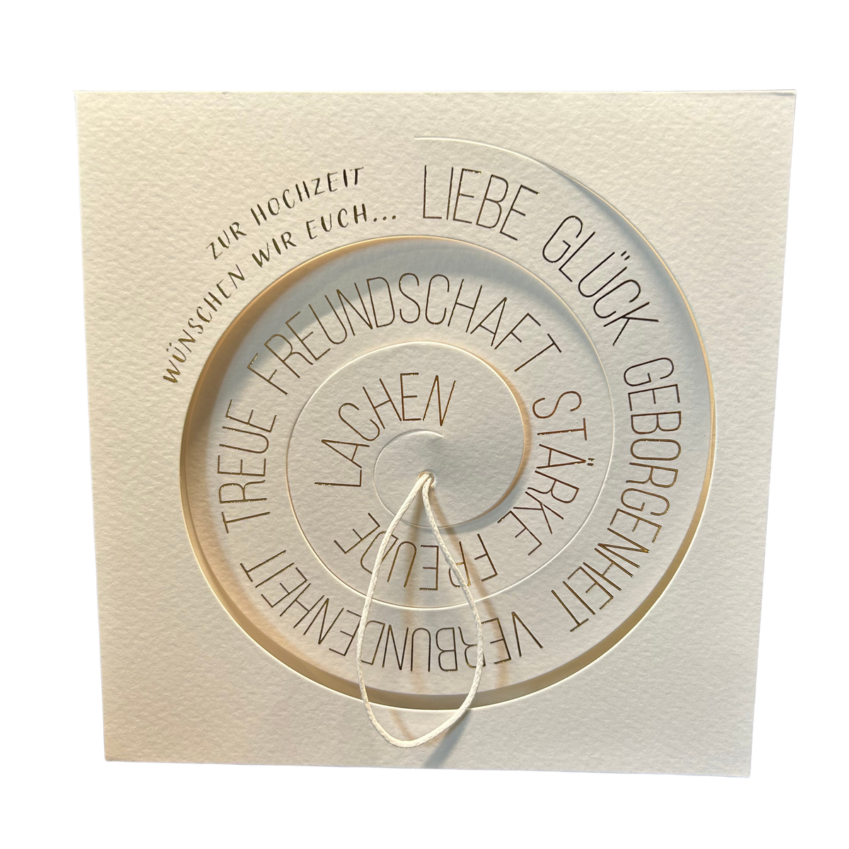 Hochzeitskarte mit Konfetti „Zur Hochzeit wünschen wir euch“ mit Umschlag von räder design