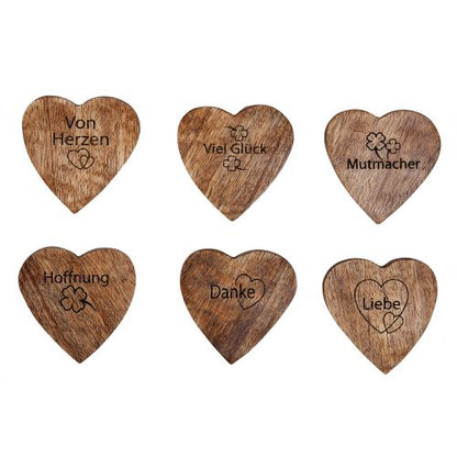 Handschmeichler Herz aus Mangoholz von Gilde