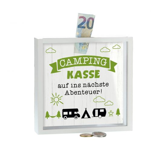 Spardose "Camping-Kasse" Camper von Gilde - Geschenk Geschenkidee