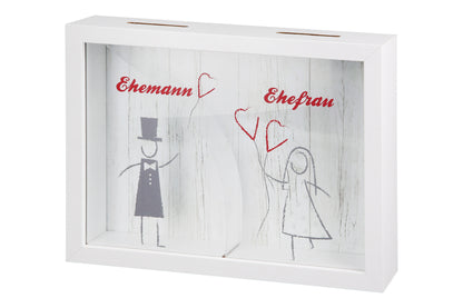 Spardose rechteckig " Hochzeitspaar " von Gilde - Hochzeit Geschenk Geschenkidee