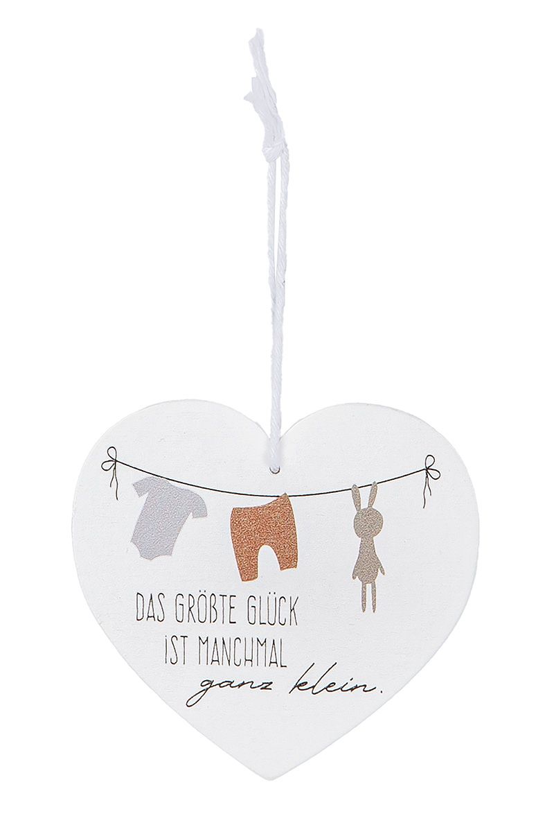 Geschenkanhänger Hallo Baby von Gilde - Geburt Geschenk Wünsche Anhänger