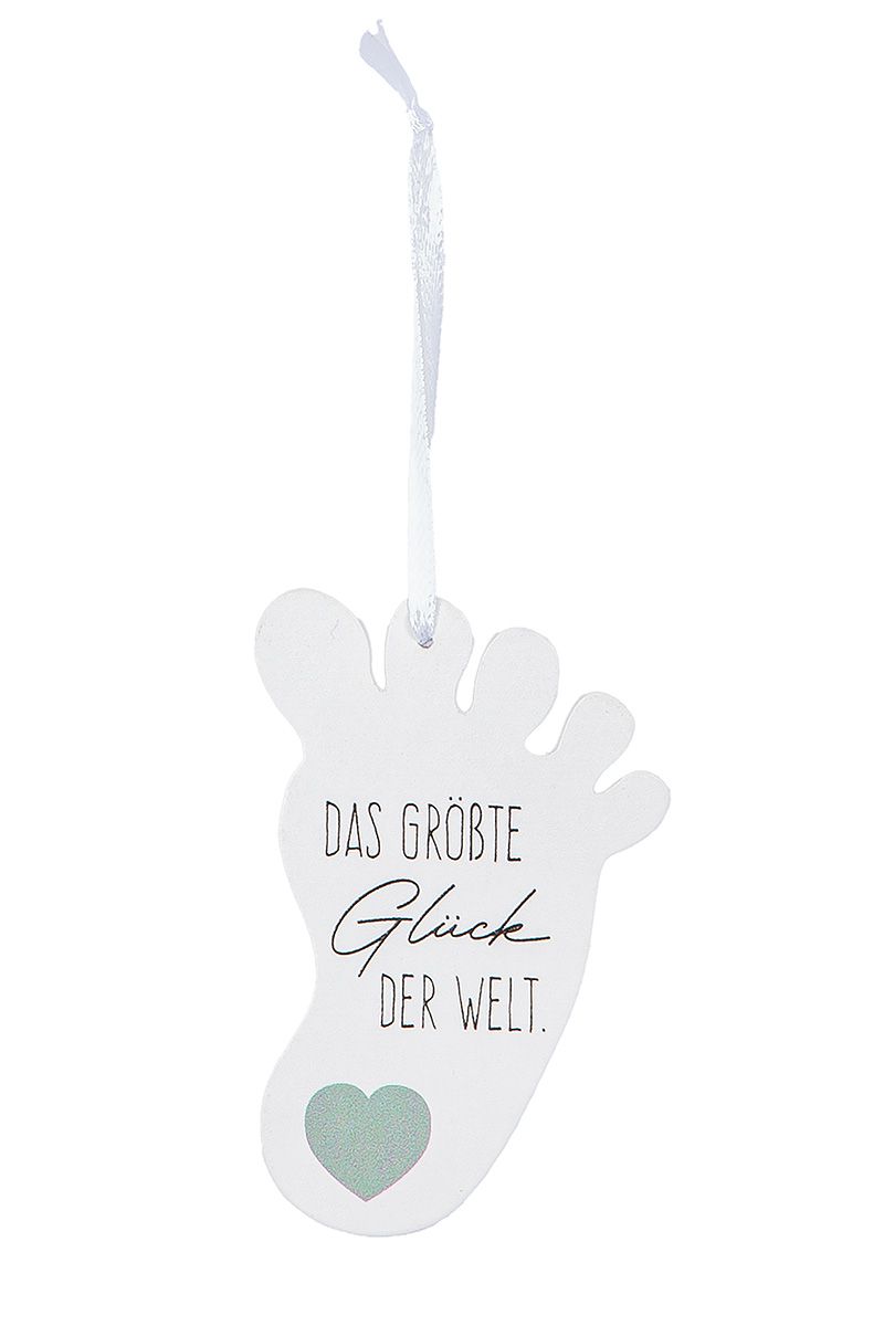 Geschenkanhänger Hallo Baby von Gilde - Geburt Geschenk Wünsche Anhänger