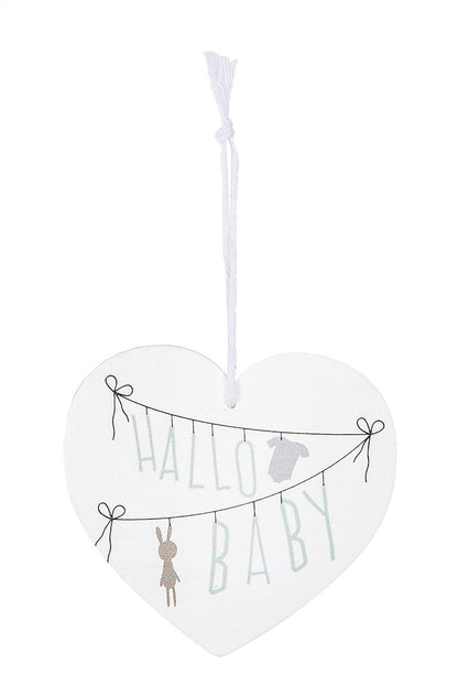 Geschenkanhänger Hallo Baby von Gilde - Geburt Geschenk Wünsche Anhänger