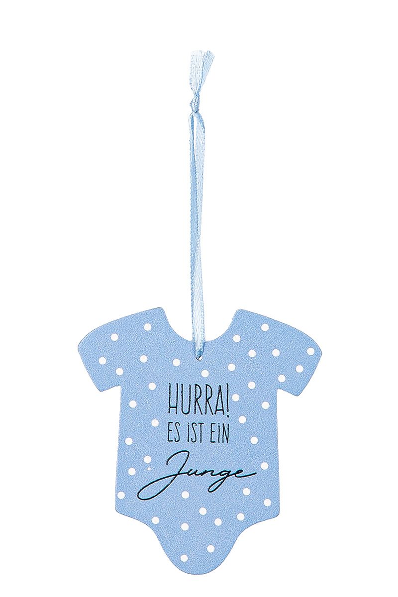 Geschenkanhänger Hallo Baby von Gilde - Geburt Geschenk Wünsche Anhänger
