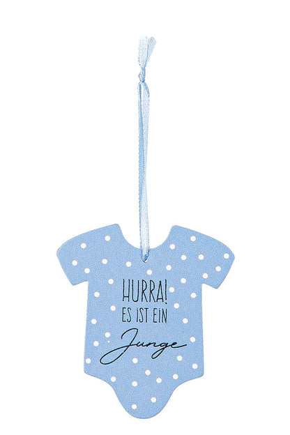 Geschenkanhänger Hallo Baby von Gilde - Geburt Geschenk Wünsche Anhänger