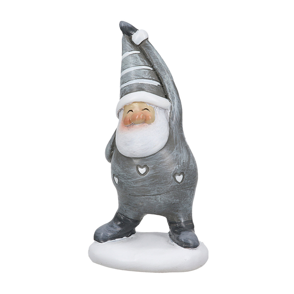 Yoga Santa Figur klein von Gilde – Weihnachtsmann Deko aus Kunstharz 8 cm