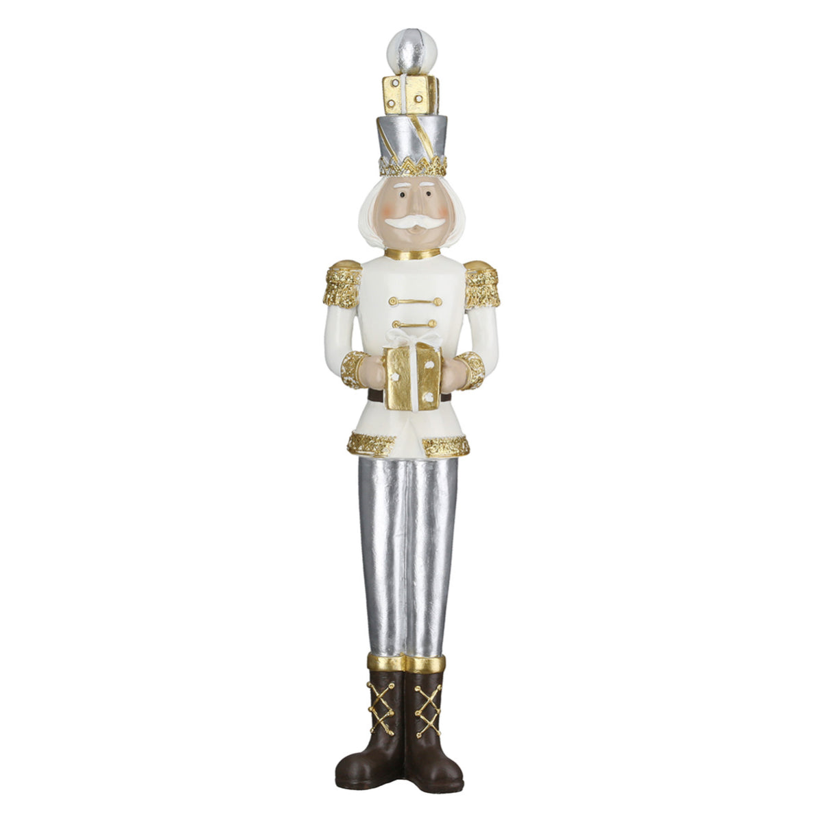 Nussknacker Figuren „Otto“ von Gilde – Weihnachtsdeko aus Kunstharz 34 cm 3er Set