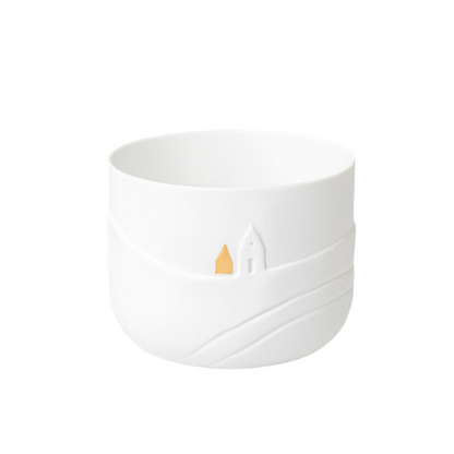 Teelichthalter aus Porzellan "Schlittenspuren" von räder design - Weihnachten Weihnachtsdekoration
