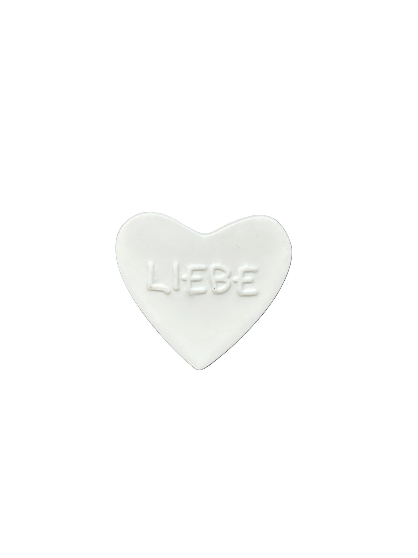 Kleine Glaubensfreude Glaubensfreiheit Liebe Kreuz Porzellan Herz Klein im Säckchen von räder design 5x4,5x0,3cm