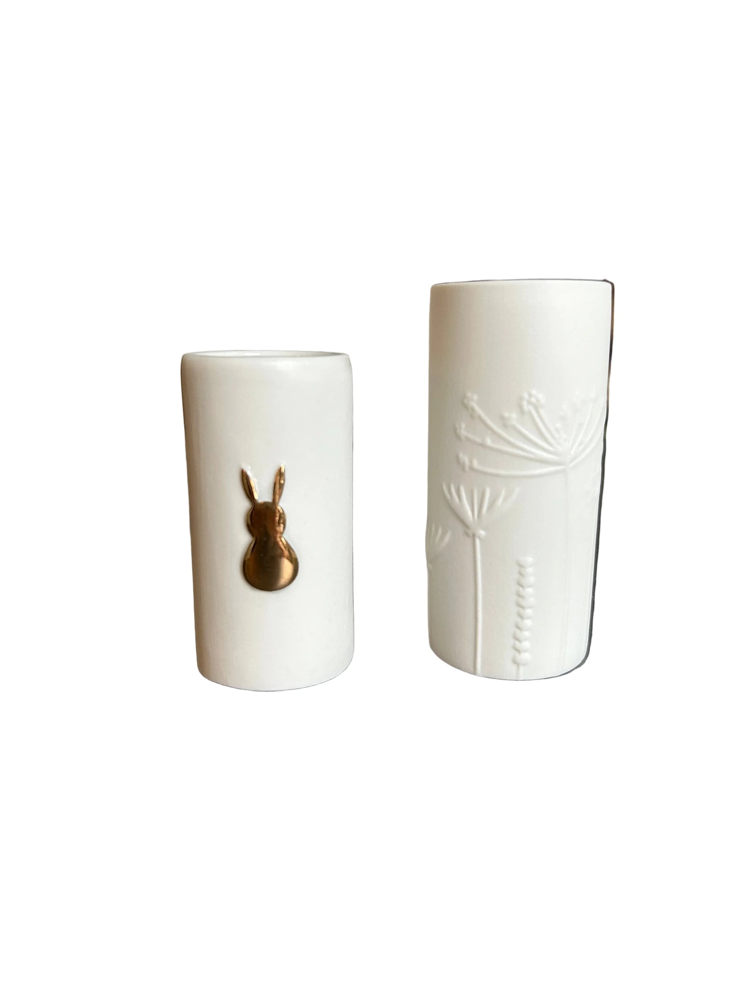 Mini Vasen Set Goldhase Ostern Deko Hase Setpreis moderne Frühjahrs Deko von räder design H.6,3cm D.2,8cm