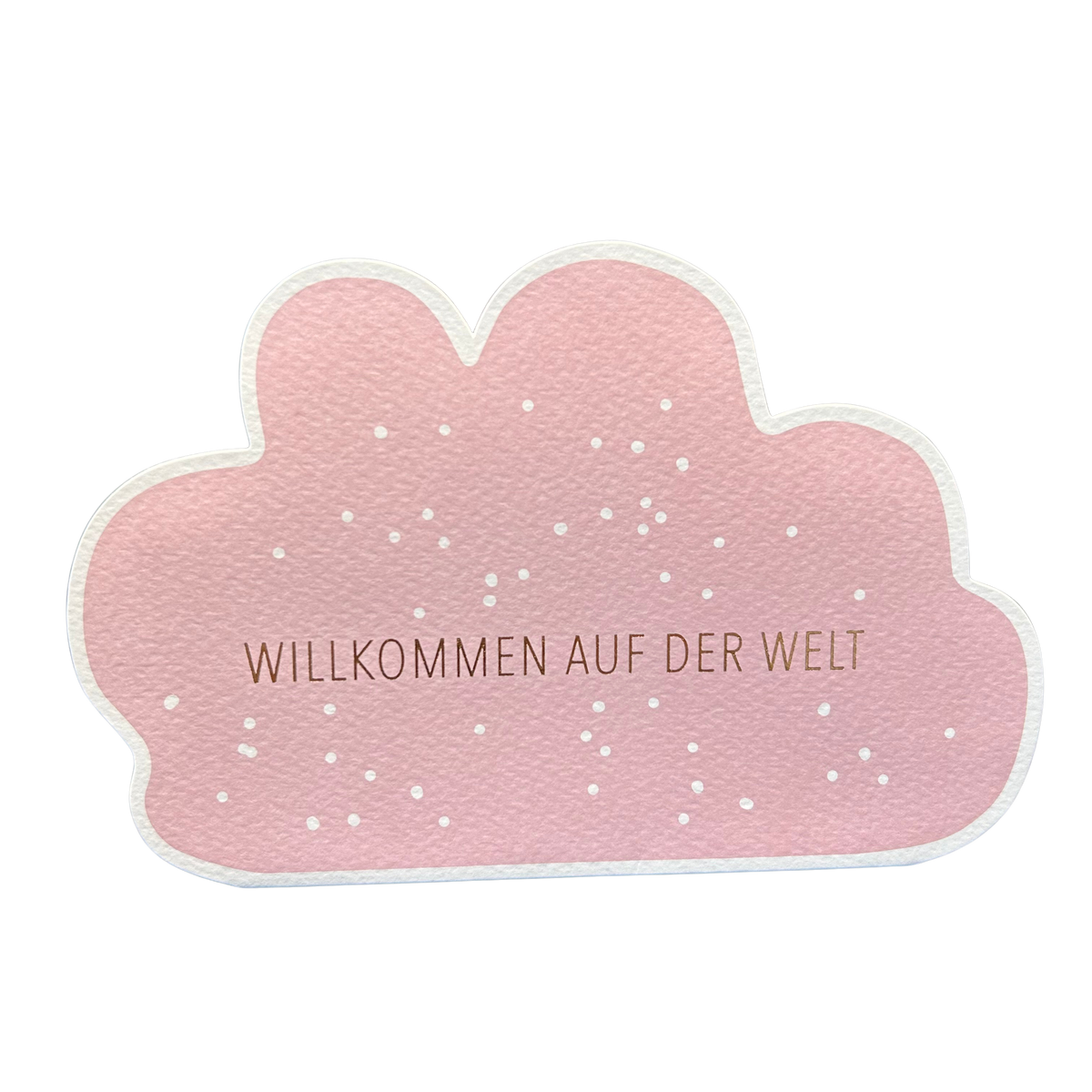 Karte zur Geburt „Willkommen auf der Welt“ mit Umschlag von räder design
