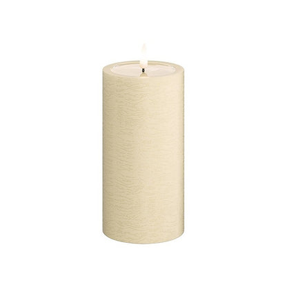 LED Stumpenkerze 15 cm creme von Deluxe / Unique Homeart Candle / Kerzen