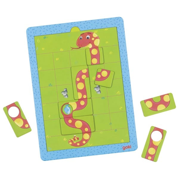 Magnetspiel Hungrige Schlange von goki Brettspiel Kinderspiel