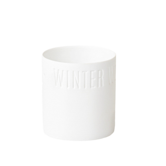 Teelichthalter aus Porzellan "Winter Wonderworld" von räder design - Weihnachten Weihnachtsdekoration