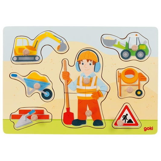 Steckpuzzle Bauarbeiter von goki