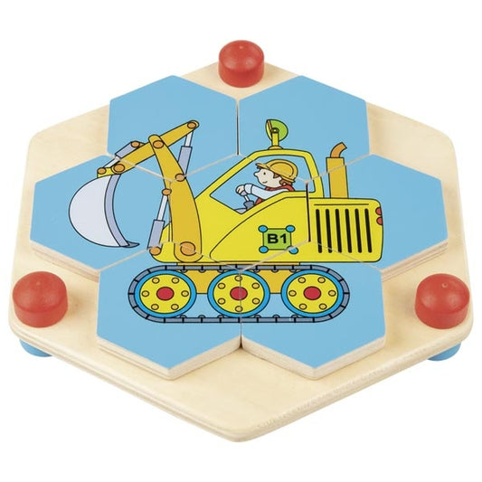 Wabenpuzzle Baustelle von goki