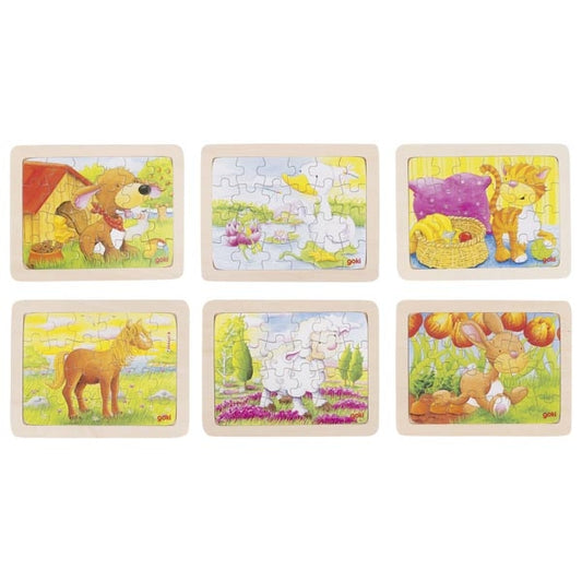 Einlegepuzzle Tiere von goki