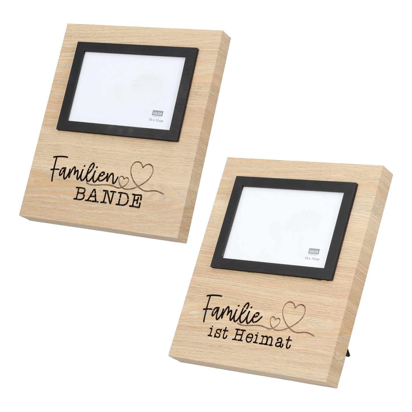 Fotorahmen 10 x 15 Familie mit LED - mit Spruch von Gilde - Familienerinnerungen