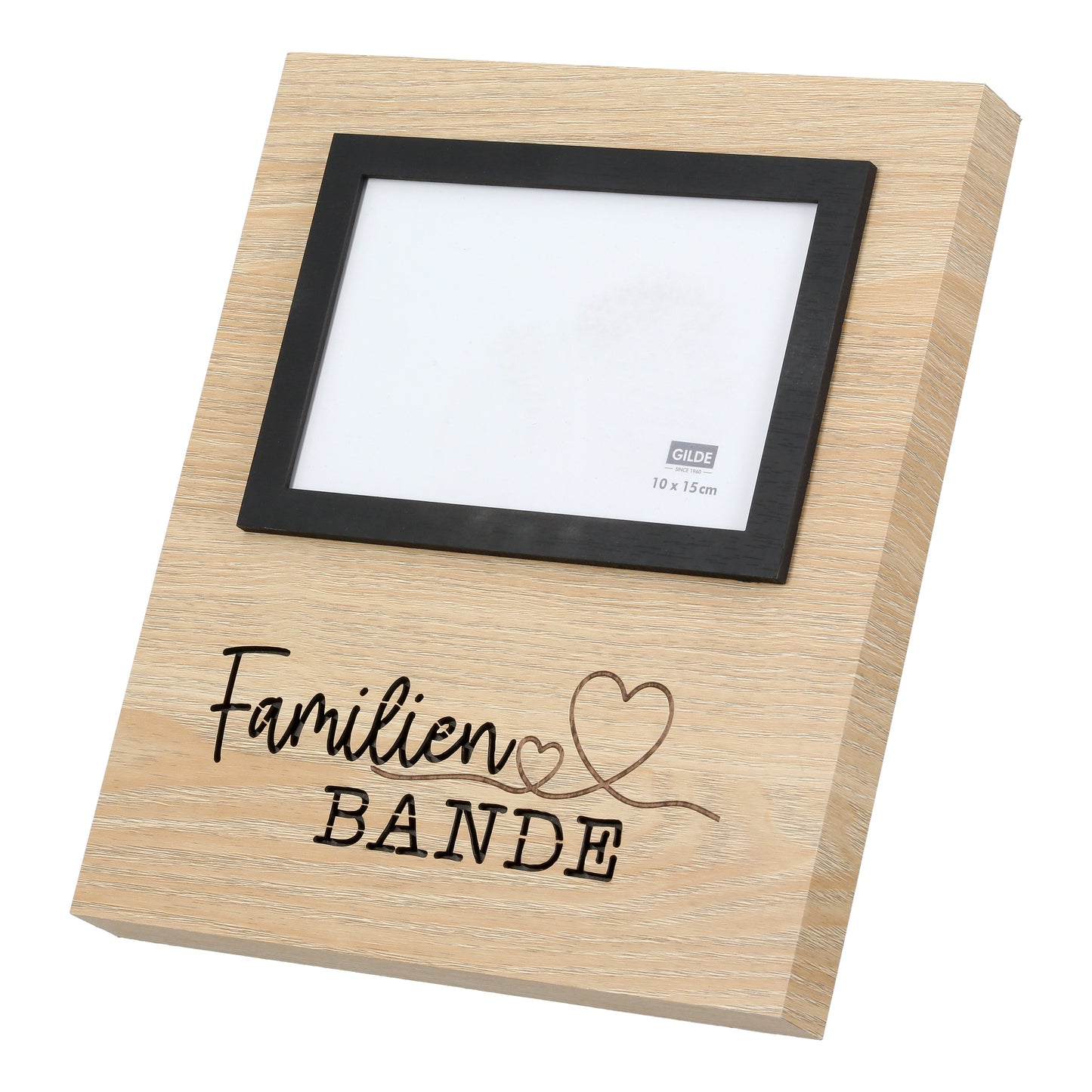 Fotorahmen 10 x 15 Familie mit LED - mit Spruch von Gilde - Familienerinnerungen