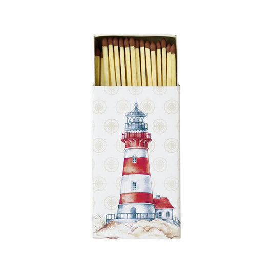 Streichhölzer lang in Schachtel "Leuchtturm" von ihr - Geschenkidee