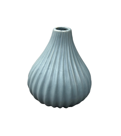 Porcelain vase grey/black/white by Boltze - flower decoration modern