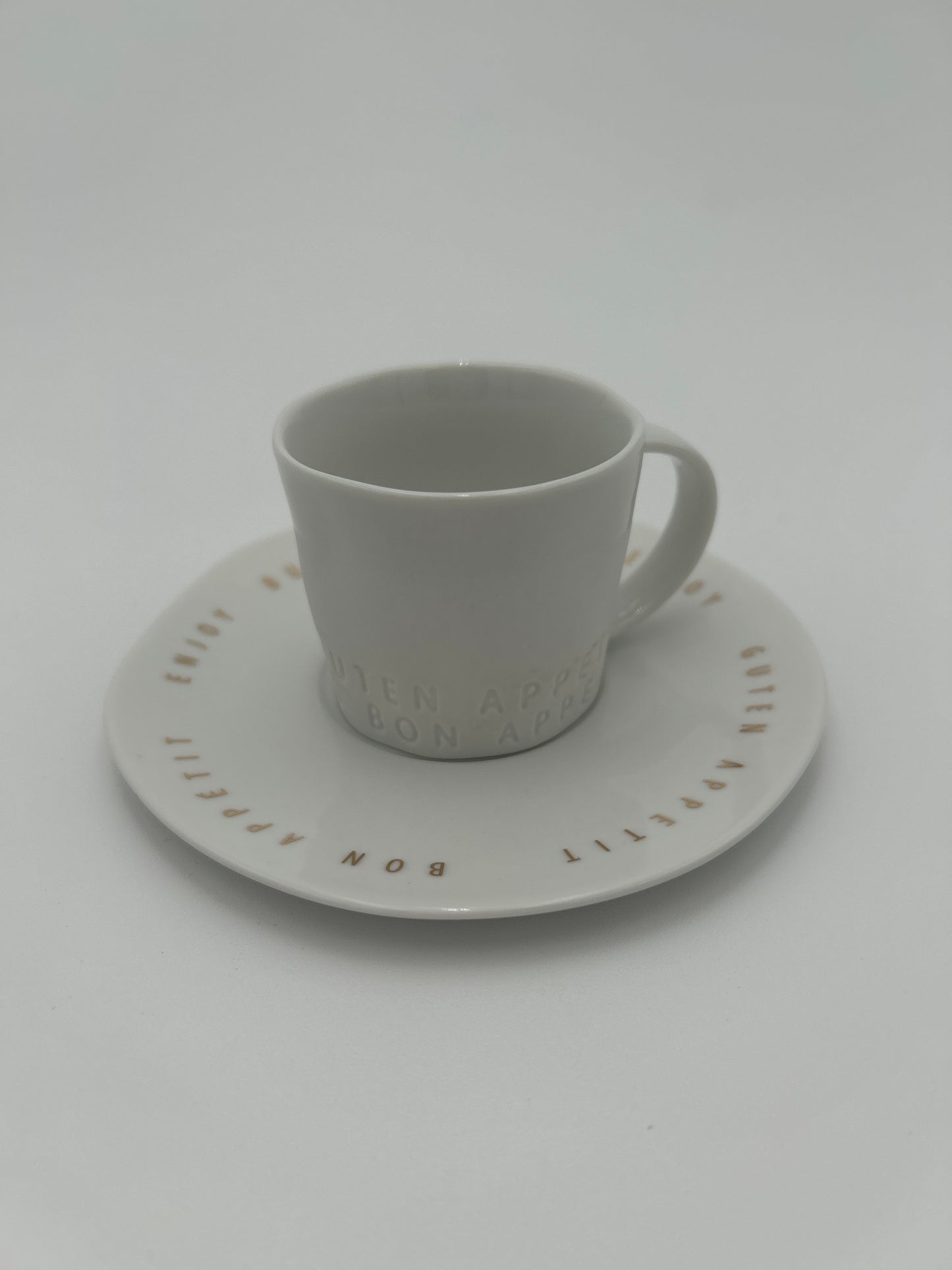 Guten Appetit Espresso Tasse von räder design Porzellan - Neuheit 2026 - D.13cm H.5,4cm 90ml