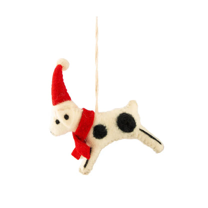 3er Set Baumschmuck Dalmatiner „Pongo“ von Gilde – Filz Christbaumschmuck Hund