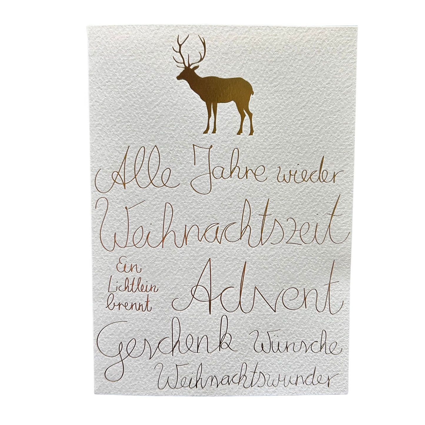 Weihnachtskarte Alle Jahre Wieder von räder design