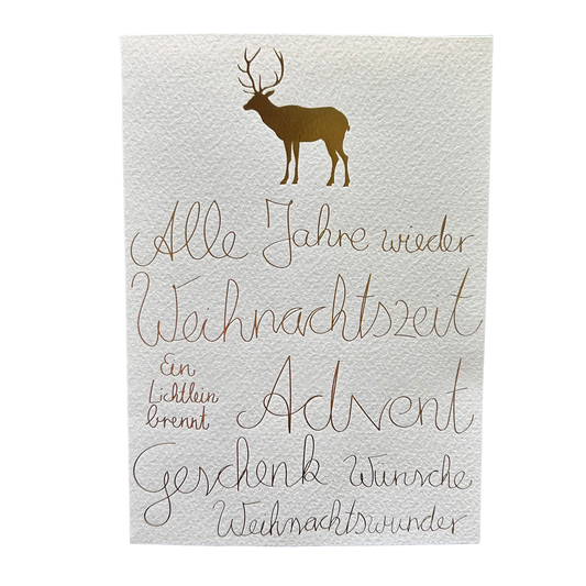 Weihnachtskarte Alle Jahre Wieder von räder design